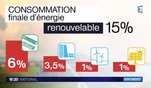 energie renouvelables en france - bois de chauffage=40%