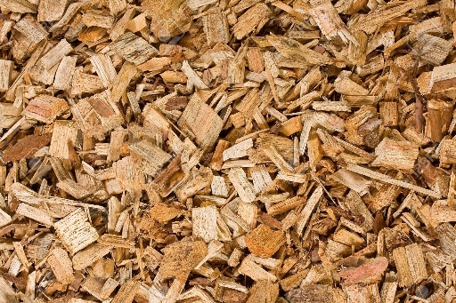 Plaquettes de bois dechiquetté